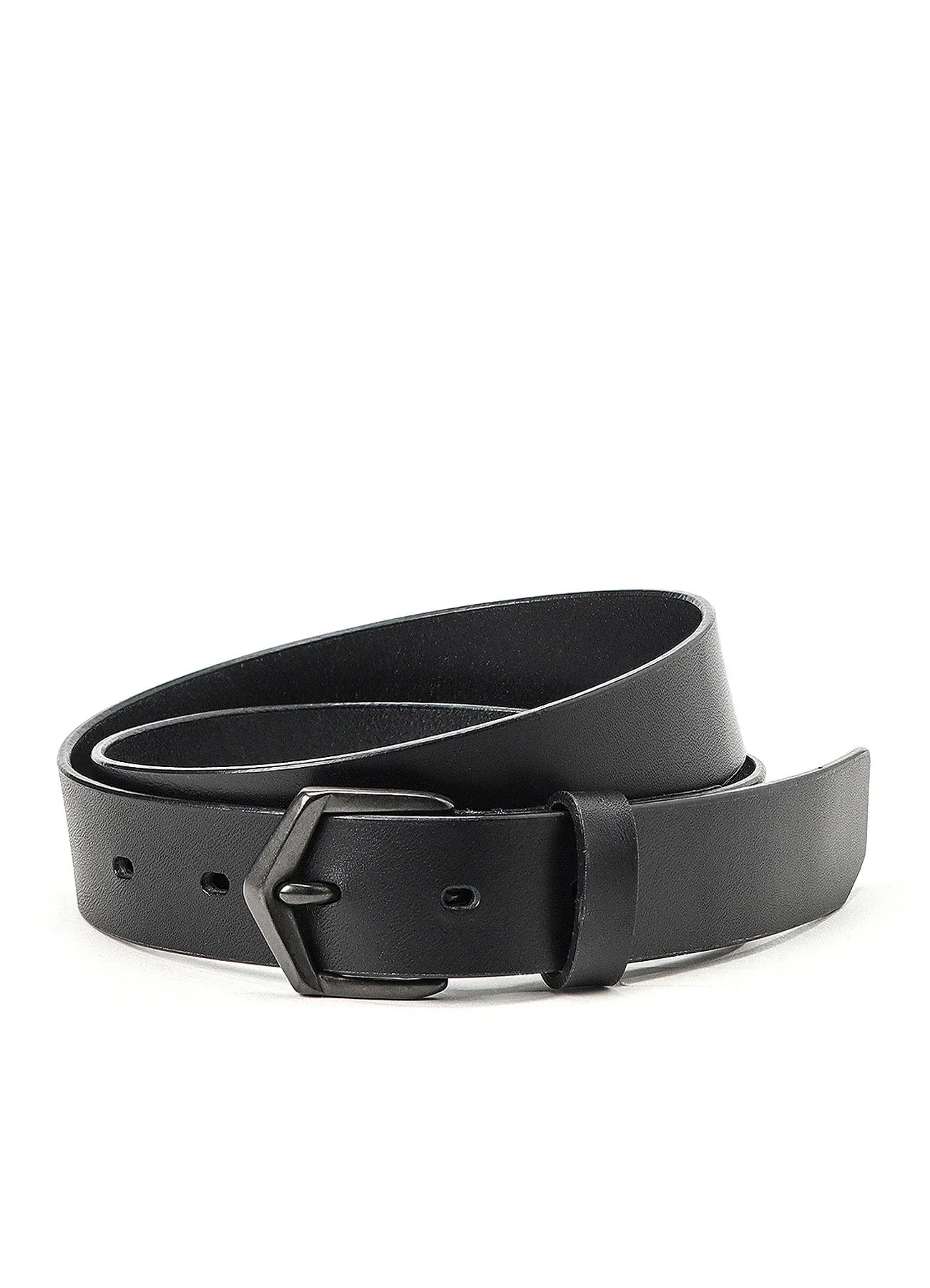 MATTE SOFT OIL LEATHER 30MM PLAIN BELT sold by Yohji Yamamoto