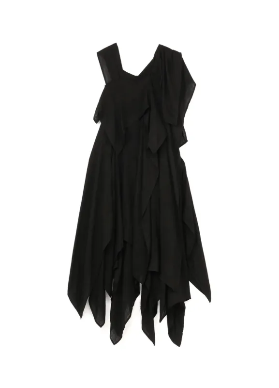 RY/DOUBLE GAUZE RIGHT SHOULDER STRING PLUSH D sold by Yohji Yamamoto