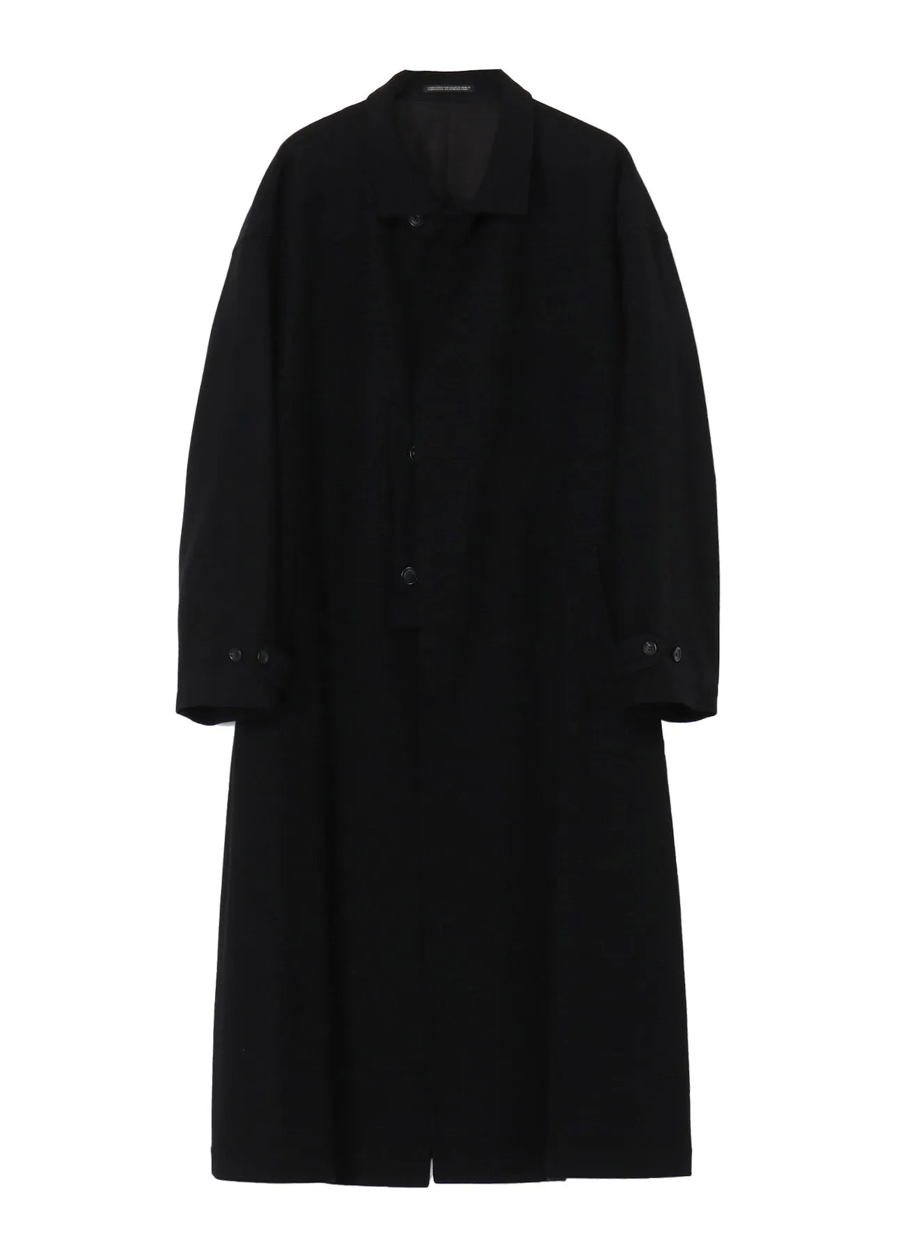 WOOL FLANNEL STAND-UP COLLAR RAIN COAT sold by Yohji Yamamoto product image thumbnail 4