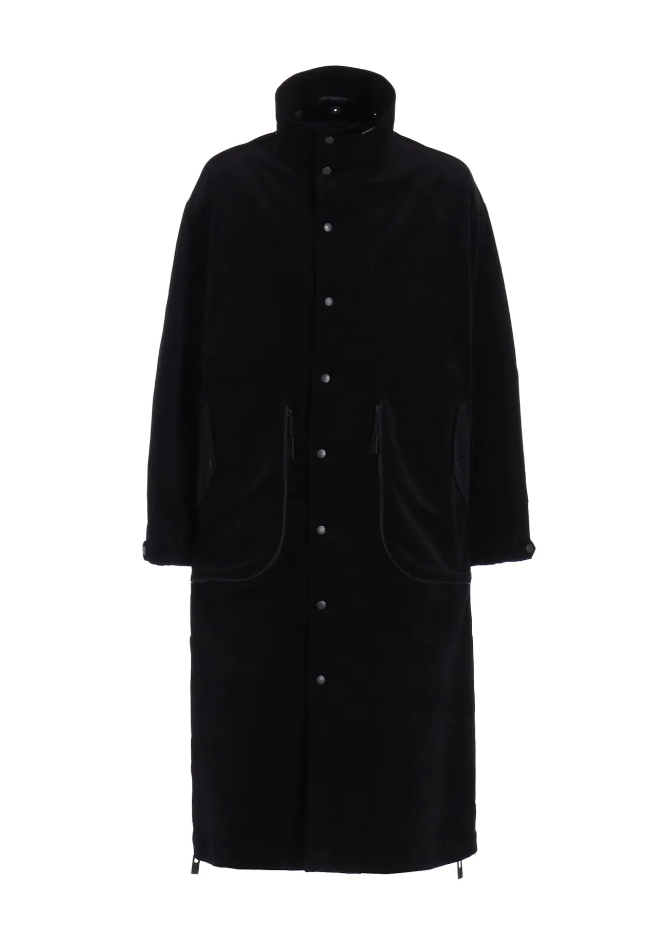 50C VELVET HOODED LONG COAT sold by Yohji Yamamoto product image thumbnail 4