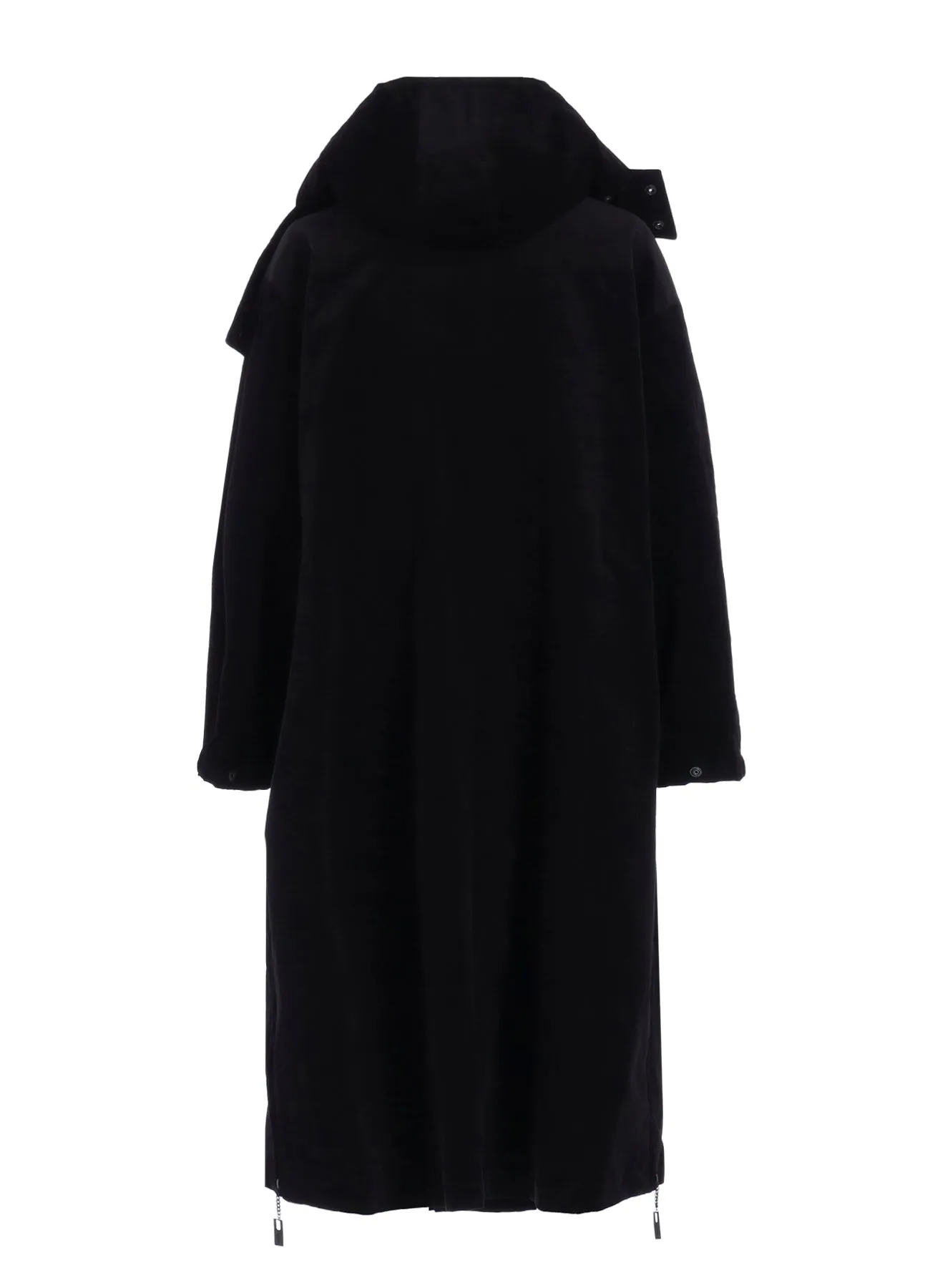 50C VELVET HOODED LONG COAT sold by Yohji Yamamoto product image thumbnail 5