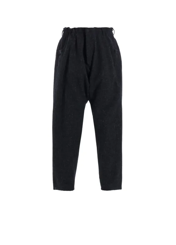WOOL SPINNING SLIM SAROUEL PANTS sold by Yohji Yamamoto