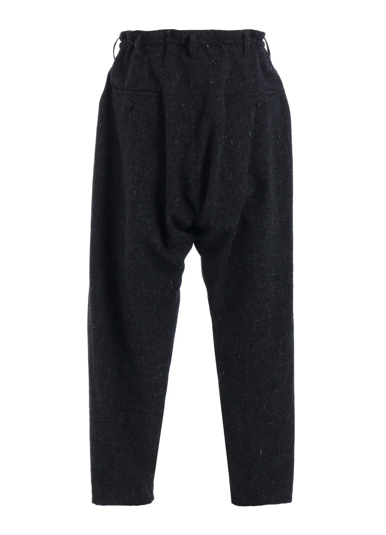 WOOL SPINNING SLIM SAROUEL PANTS sold by Yohji Yamamoto product image thumbnail 4