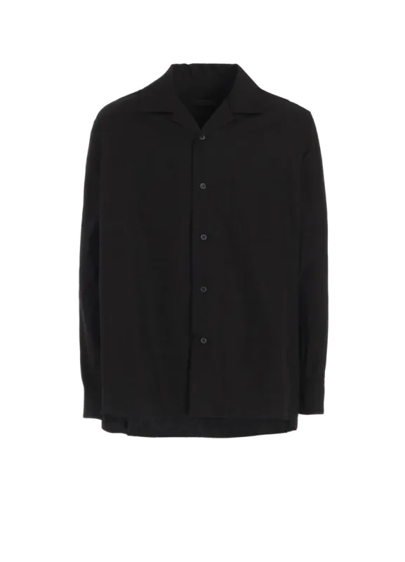COTTON BROAD LOOSE-FIT OPEN COLLAR SHIRT sold by Yohji Yamamoto