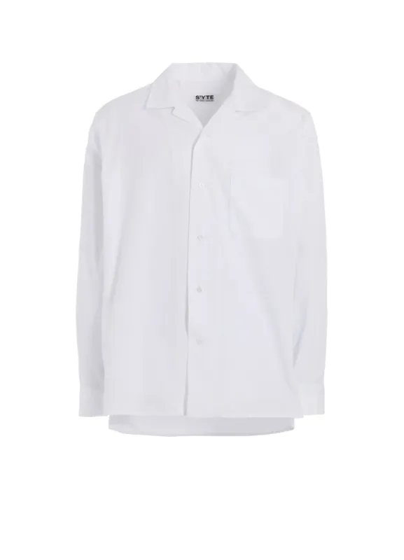 COTTON BROAD LOOSE-FIT OPEN COLLAR SHIRT sold by Yohji Yamamoto