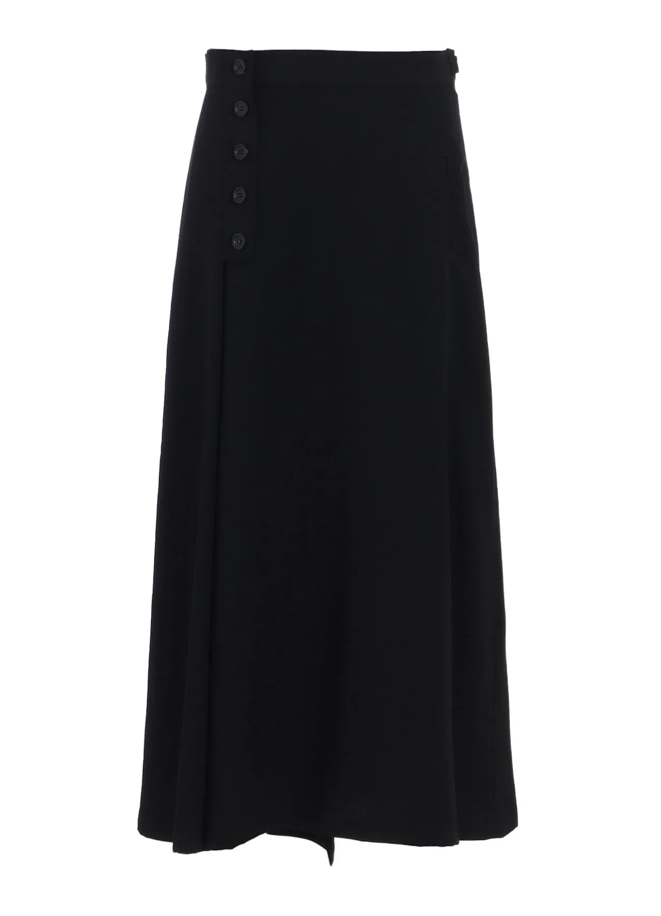 WASHER WOOL GABARDINE BUTTONED SKIRT sold by Yohji Yamamoto product image thumbnail 2
