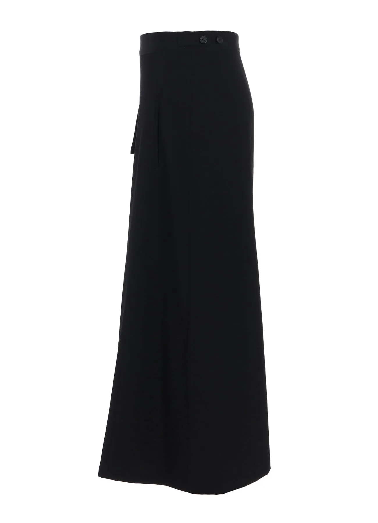 WASHER WOOL GABARDINE BUTTONED SKIRT sold by Yohji Yamamoto product image thumbnail 3