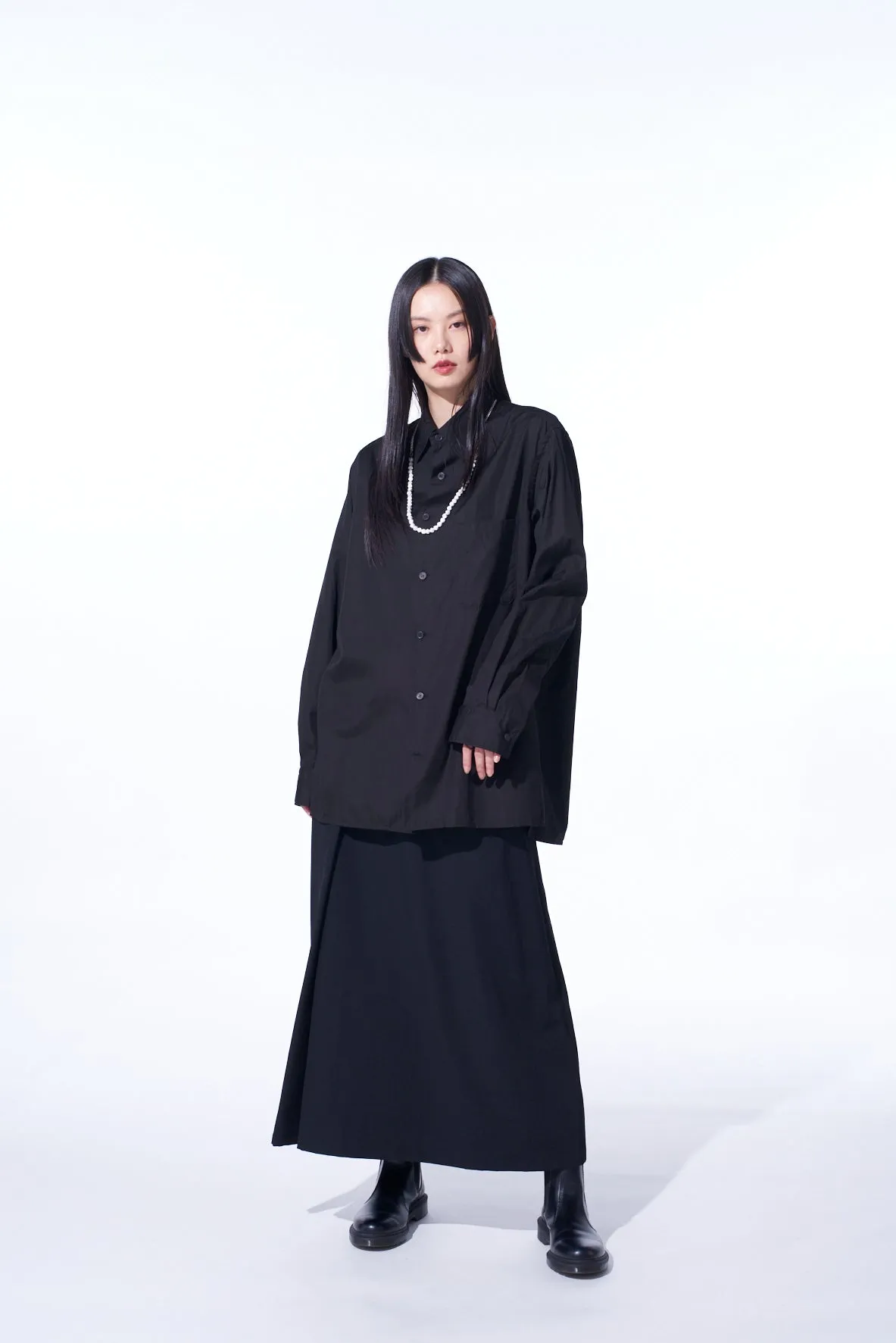 COTTON BROAD LOOSE-FIT REGULAR COLLAR SHIRT sold by Yohji Yamamoto product image thumbnail 3