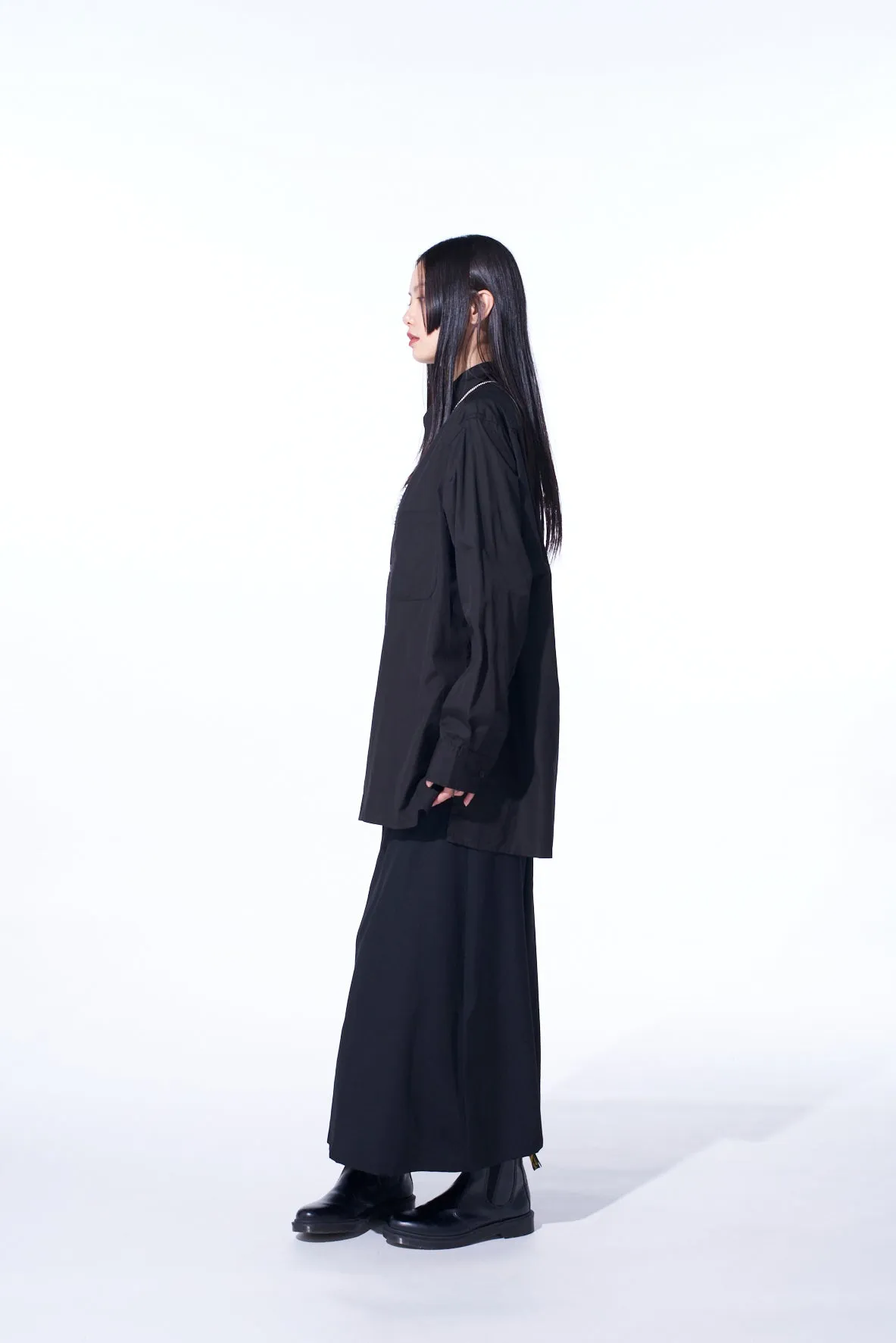 COTTON BROAD LOOSE-FIT REGULAR COLLAR SHIRT sold by Yohji Yamamoto product image thumbnail 4