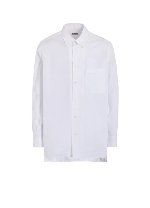 COTTON BROAD LOOSE-FIT REGULAR COLLAR SHIRT sold by Yohji Yamamoto