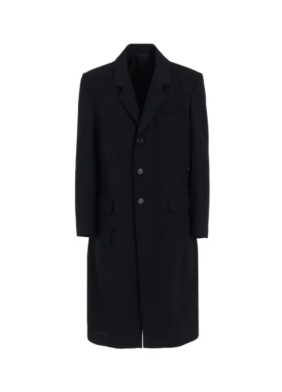 WASHER WOOL GABARDINE SLIM LONG JACKET sold by Yohji Yamamoto