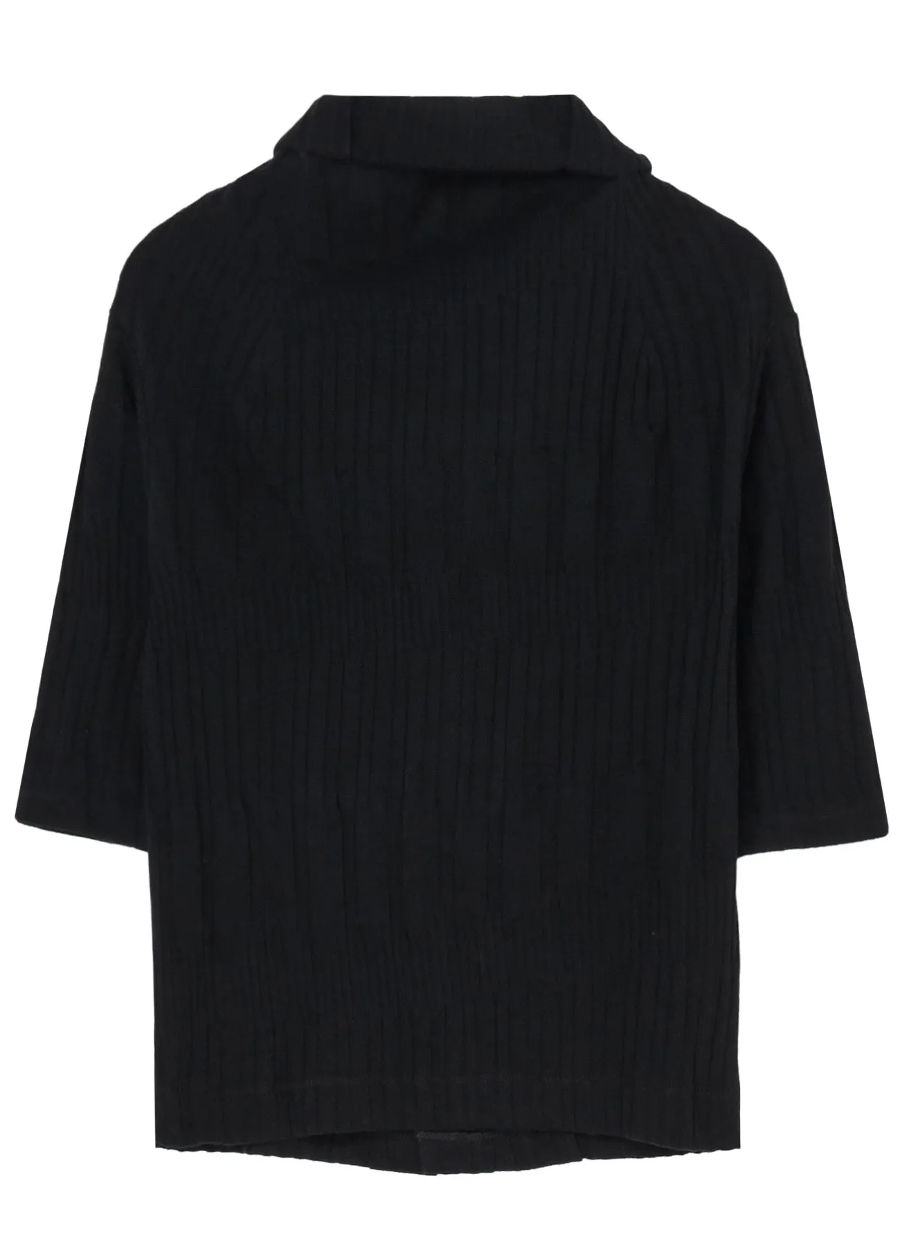 40/ COTTON HARD TWISTED WRINKLED RIBBED CARDIGAN sold by Yohji Yamamoto product image thumbnail 3