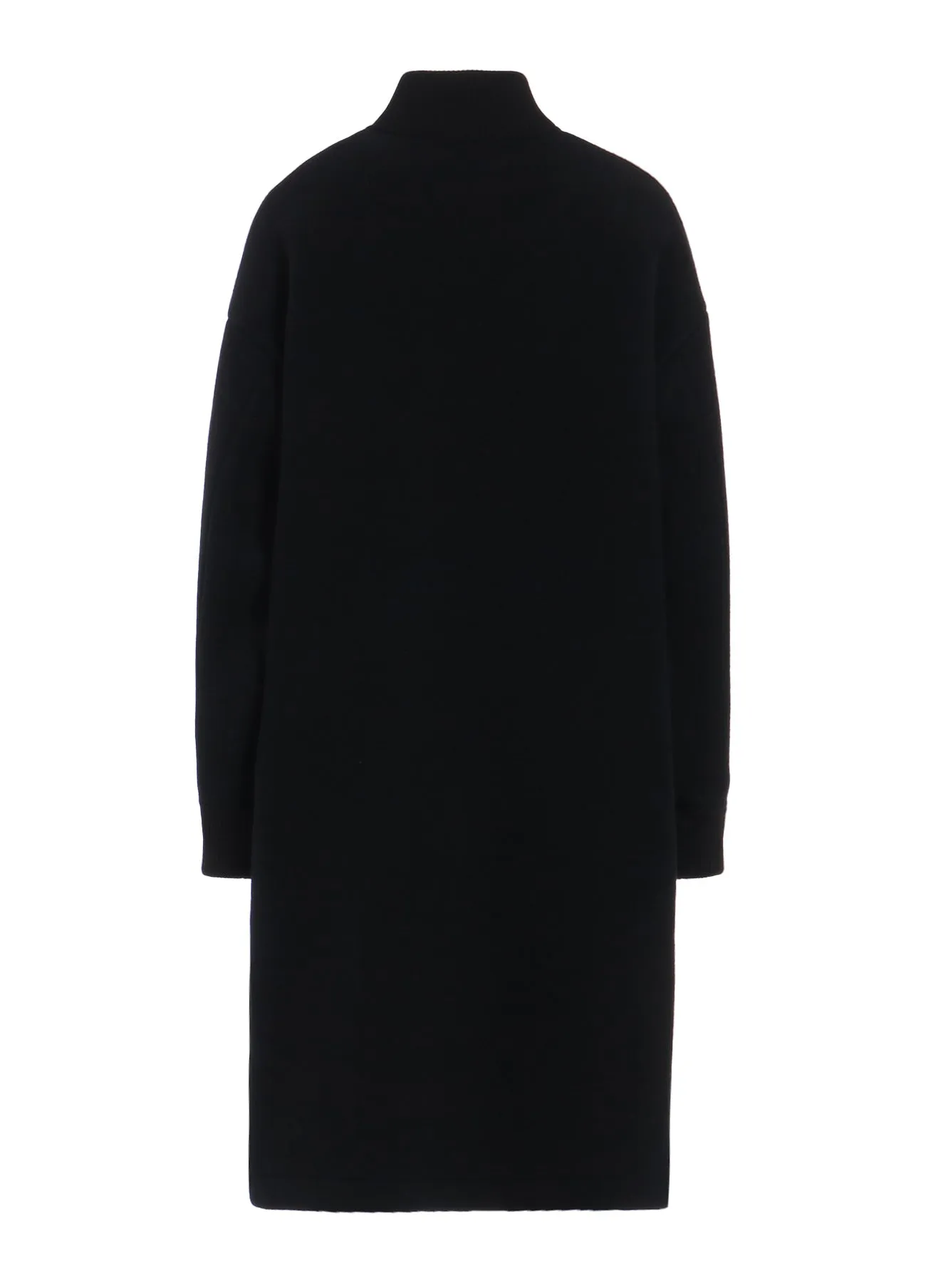 WOOL DOUBLE MOSSER RIBBED LONG COAT sold by Yohji Yamamoto product image thumbnail 4