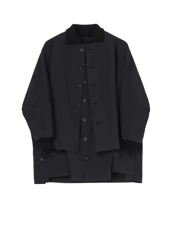 Ny STRETCH DOUBLE LAYERED PADDED COAT sold by Yohji Yamamoto