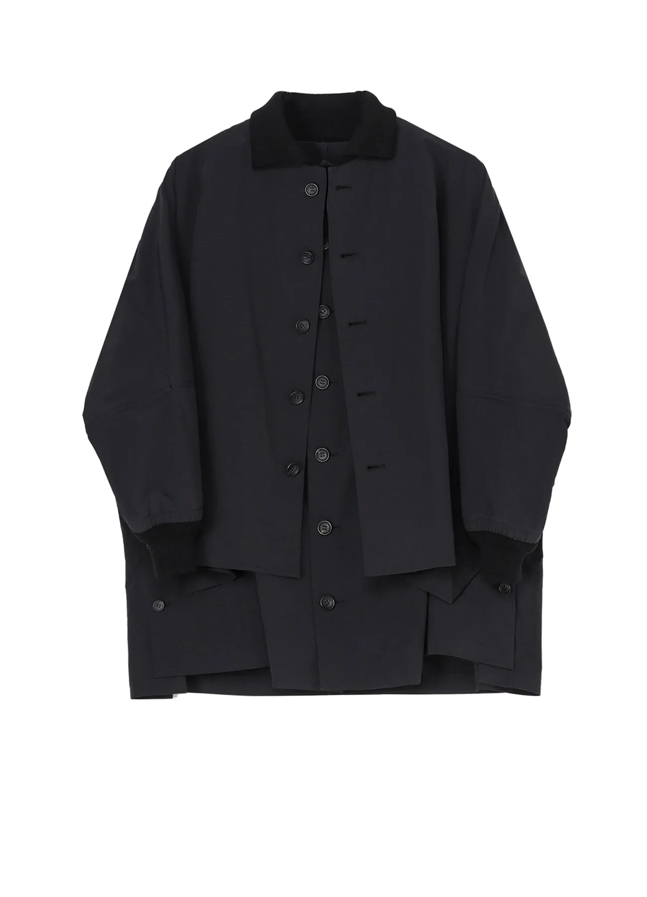 Ny STRETCH DOUBLE LAYERED PADDED COAT sold by Yohji Yamamoto