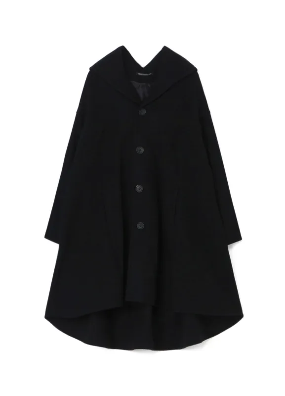 AIRY MOSSER B COLLAR FLARE COAT sold by Yohji Yamamoto