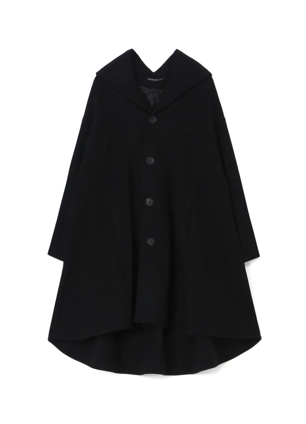 AIRY MOSSER B COLLAR FLARE COAT sold by Yohji Yamamoto