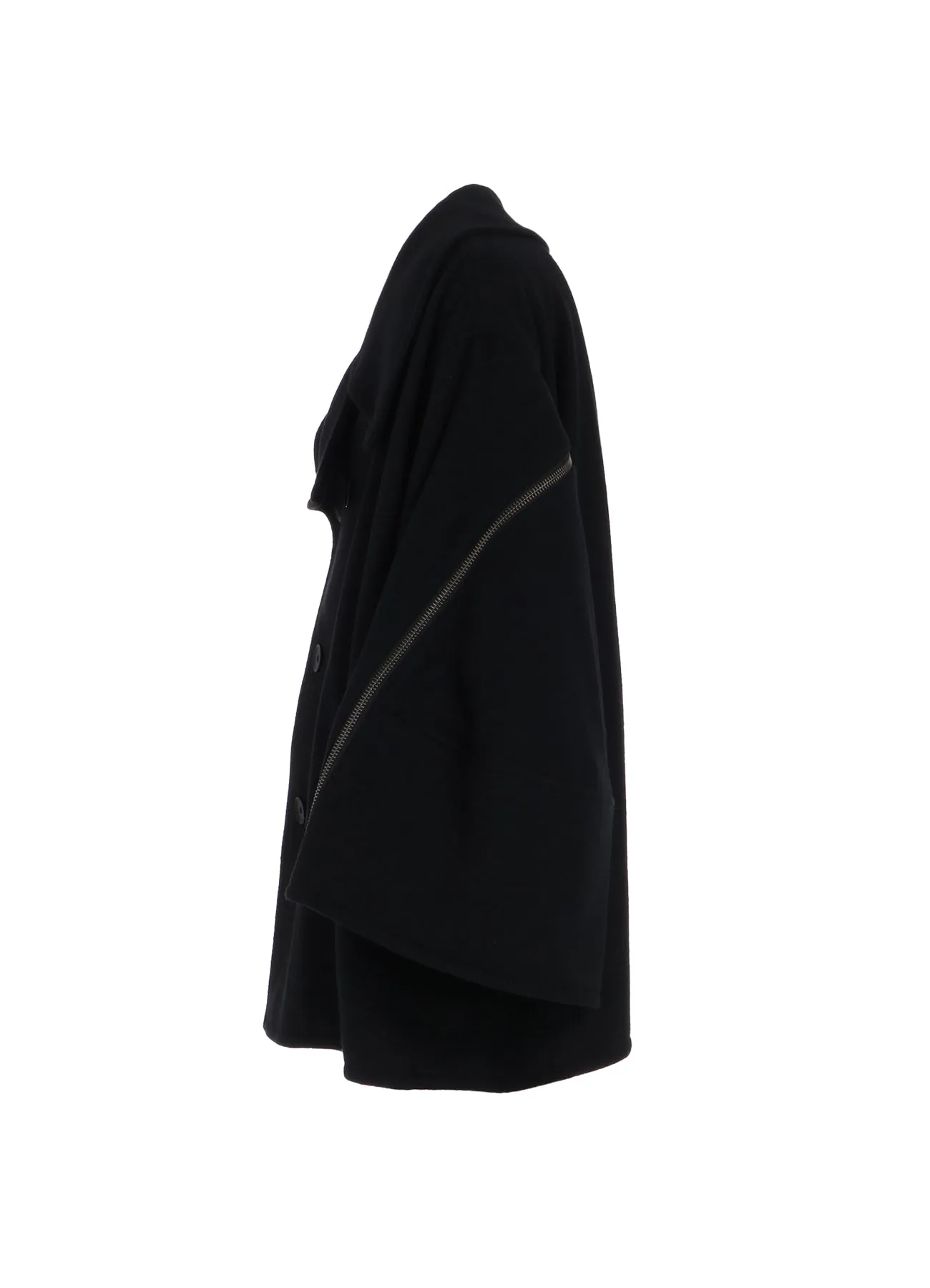 AIRY MOSSER SLEEVE ZIPPER COAT sold by Yohji Yamamoto product image thumbnail 3