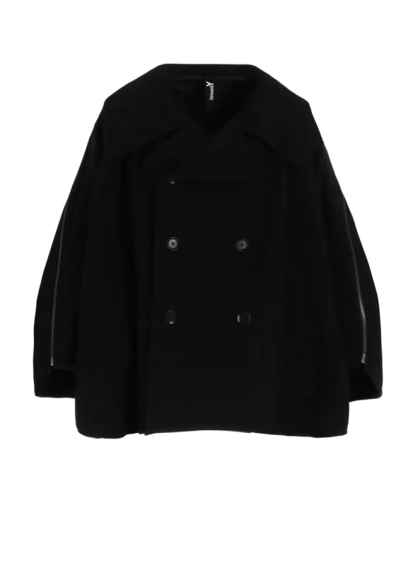 AIRY MOSSER SLEEVE ZIPPER COAT sold by Yohji Yamamoto