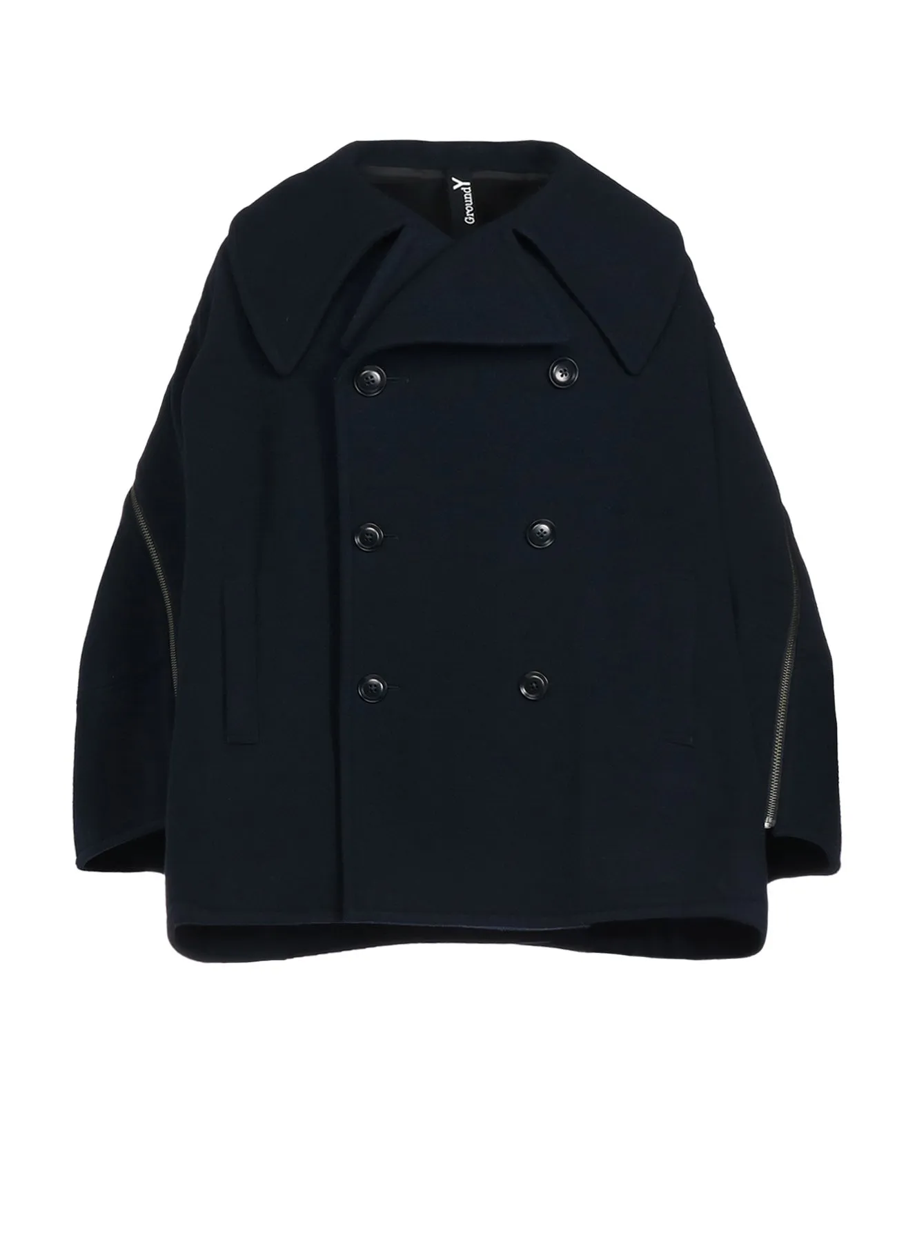 AIRY MOSSER SLEEVE ZIPPER COAT sold by Yohji Yamamoto