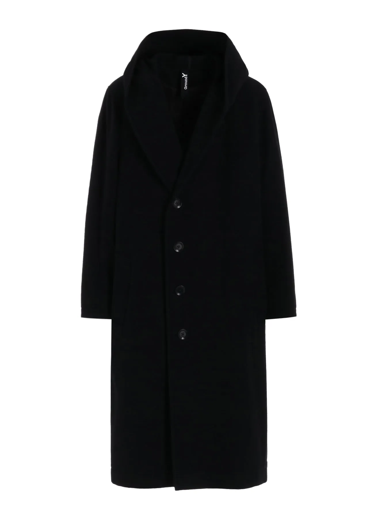 AIRY MOSSER TRUNCATED HOOD COAT sold by Yohji Yamamoto product image thumbnail 2