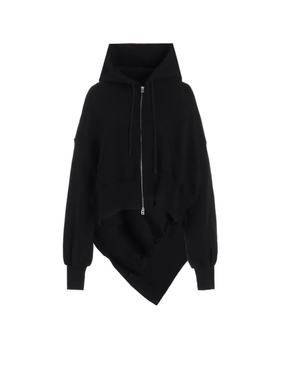 LIY/C FRENCH TERRY R-UNBALANCED HOODY sold by Yohji Yamamoto