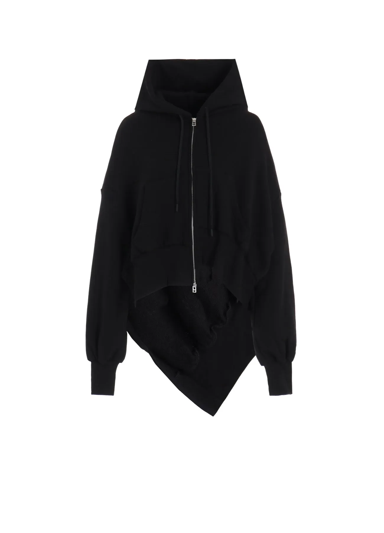 LIY/C FRENCH TERRY R-UNBALANCED HOODY sold by Yohji Yamamoto