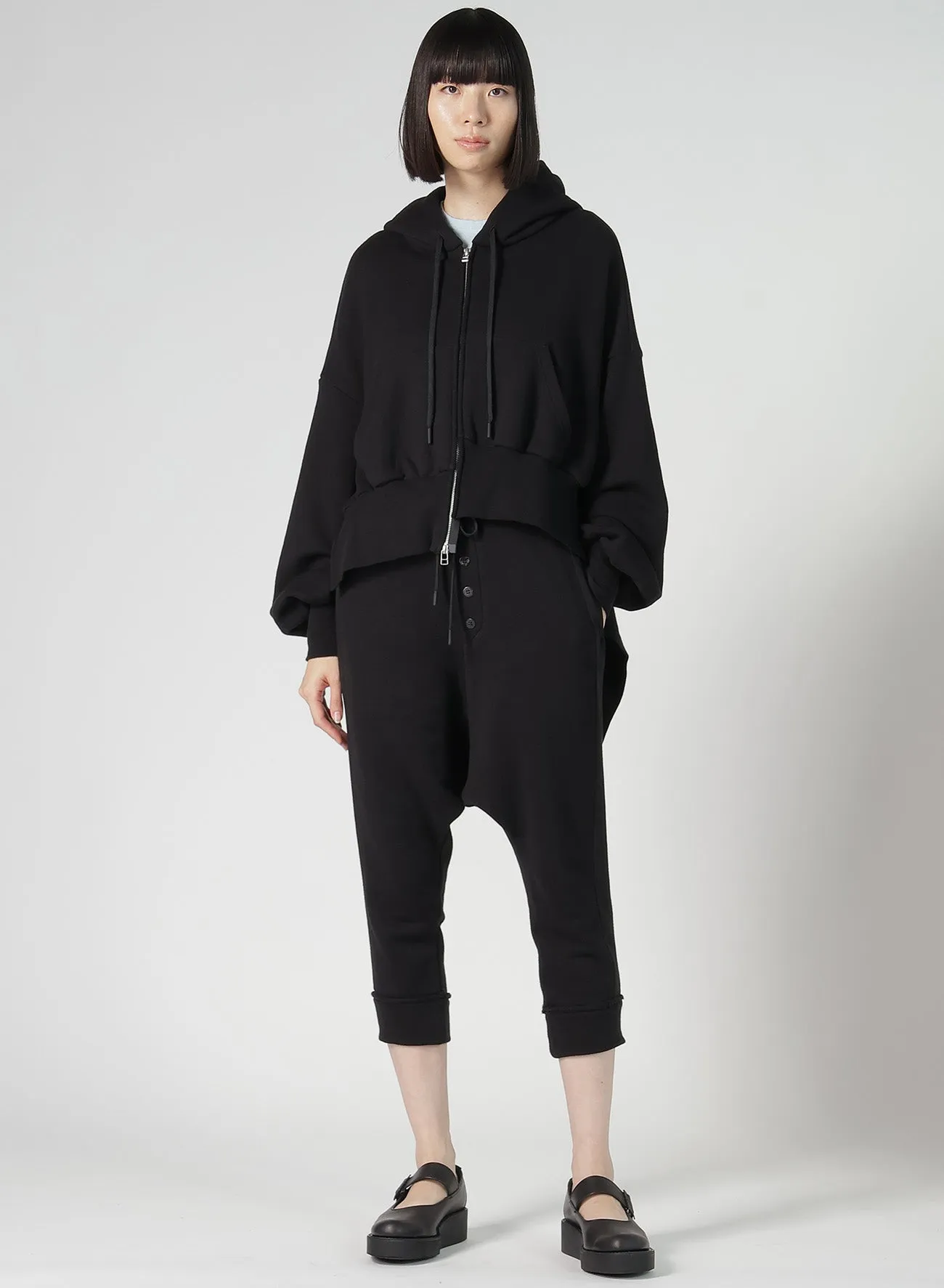 LIY/C FRENCH TERRY R-UNBALANCED HOODY sold by Yohji Yamamoto product image thumbnail 3