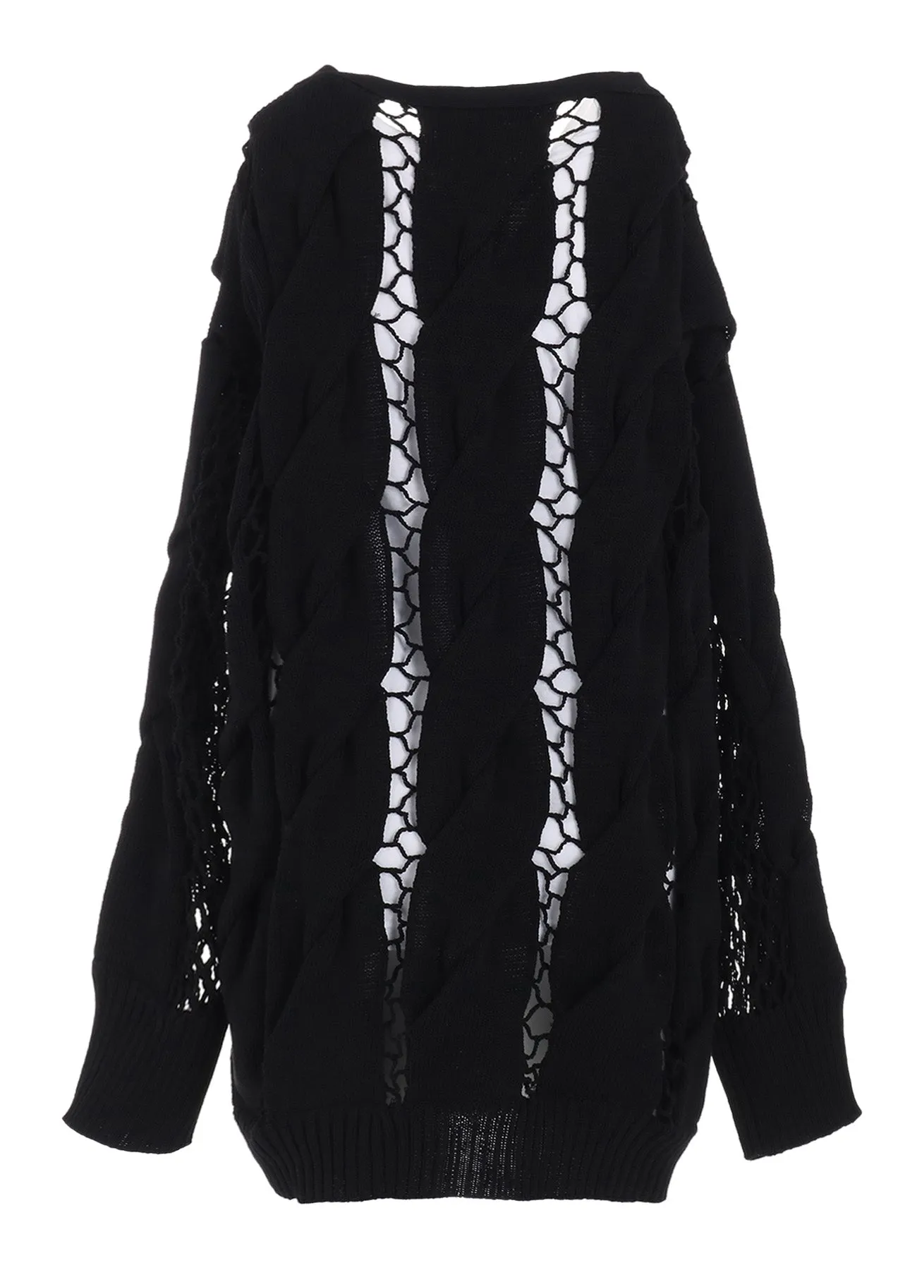 LUPINUS KEY R-CHAIN STITCH 5G CARDIGAN sold by Yohji Yamamoto product image thumbnail 4