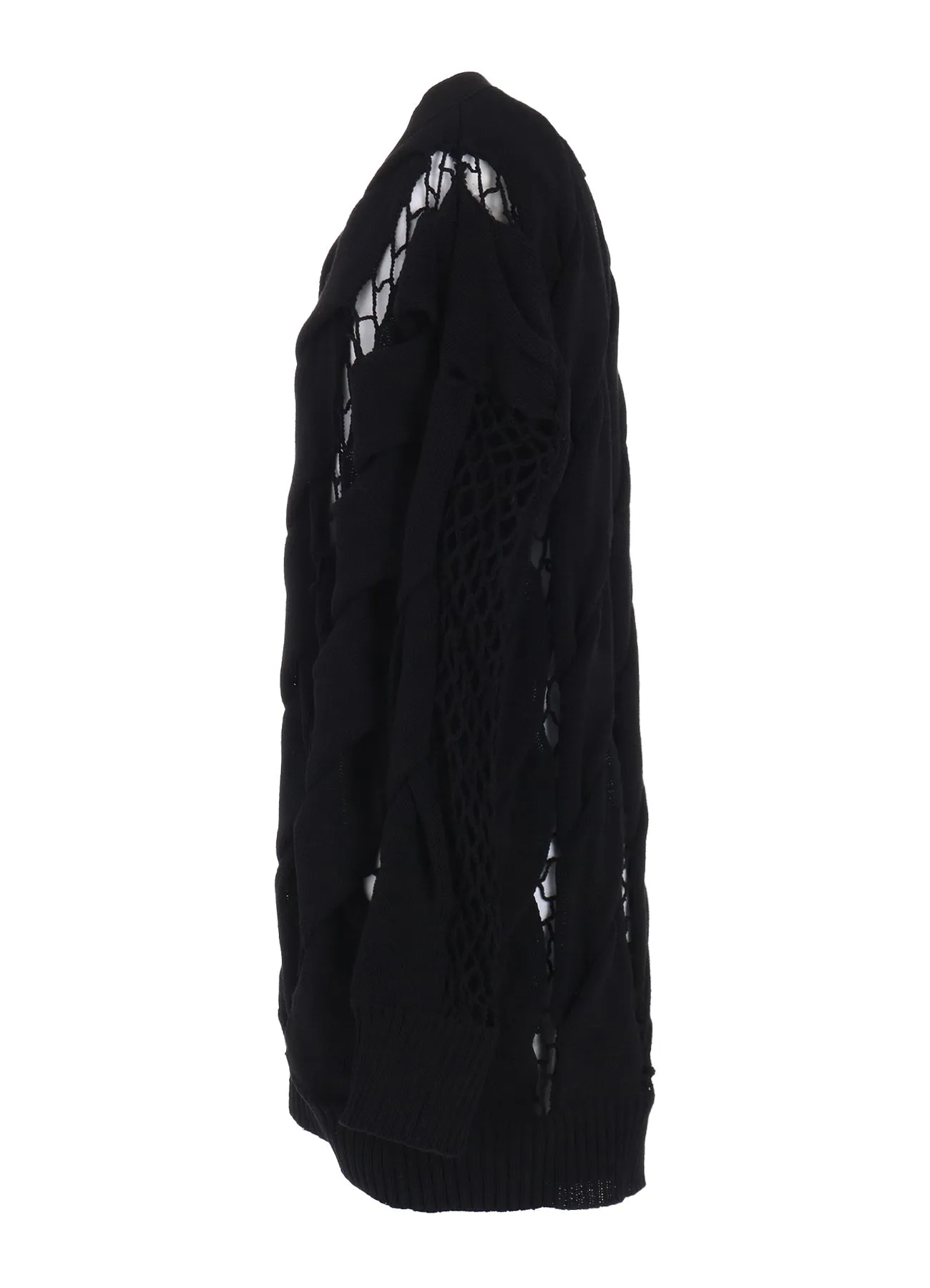 LUPINUS KEY R-CHAIN STITCH 5G CARDIGAN sold by Yohji Yamamoto product image thumbnail 3