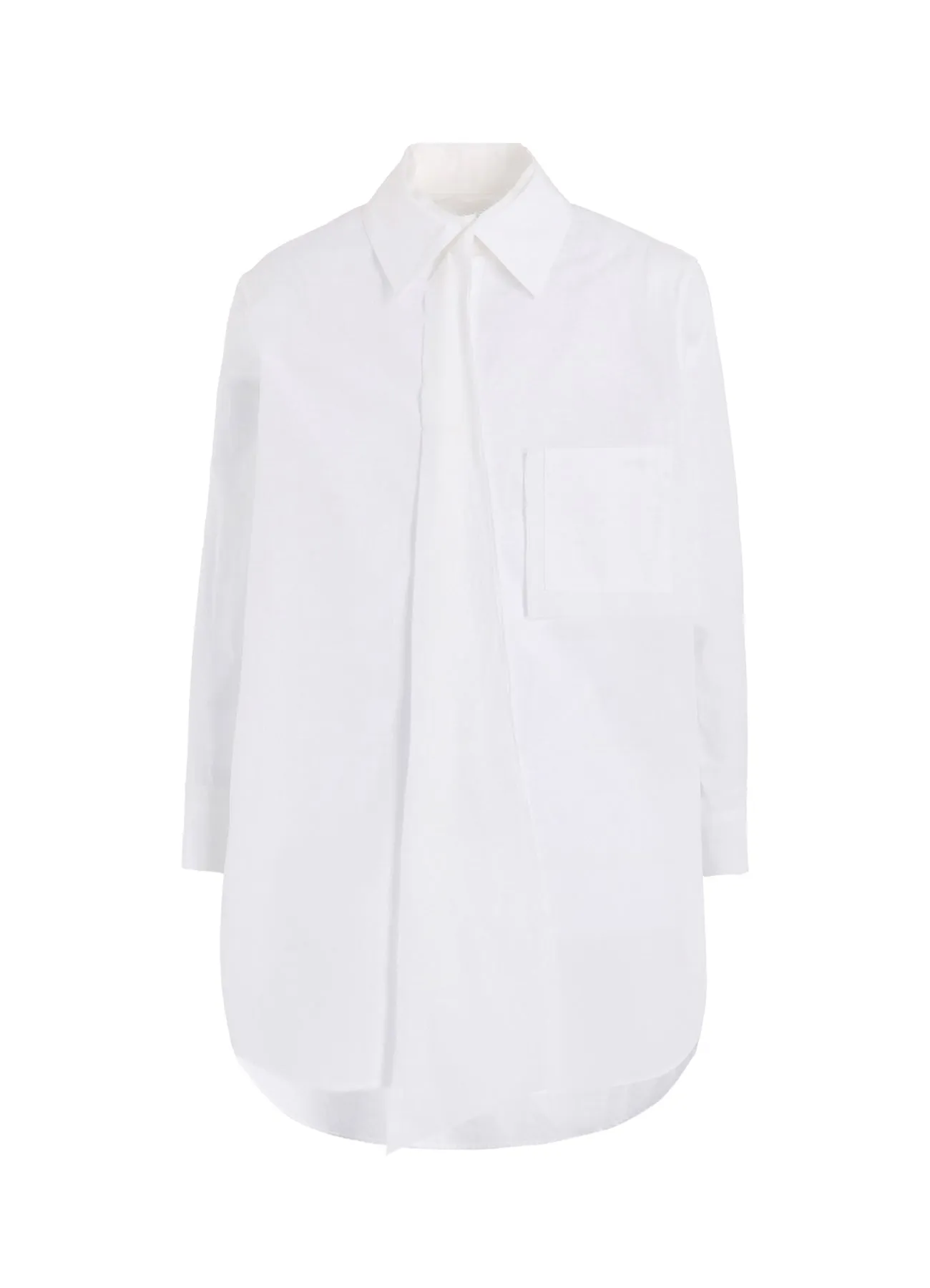 BROAD R-CUTTING TIE BLOUSE sold by Yohji Yamamoto