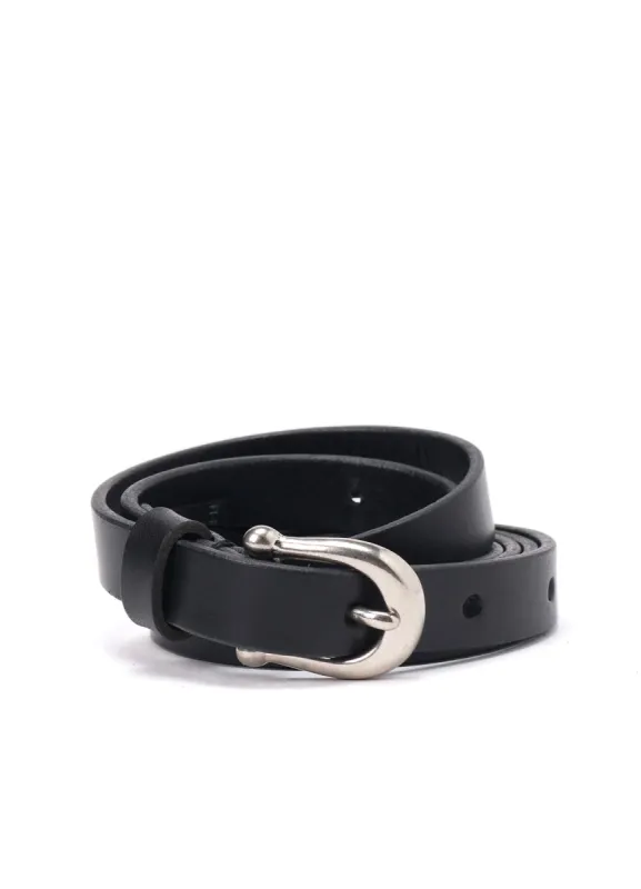 MATT SOFT OIL LEATHER 15MM LONG BELT made by Yohji Yamamoto