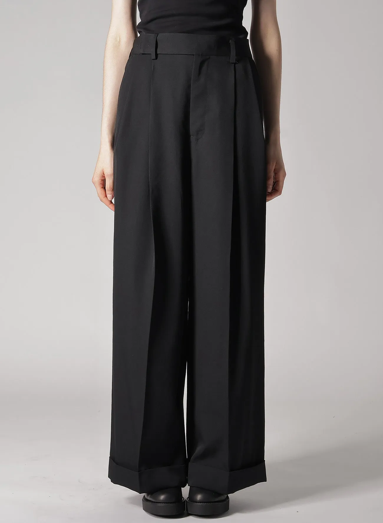 GABARDINE R-55W BAGGY PANTS sold by Yohji Yamamoto product image thumbnail 2