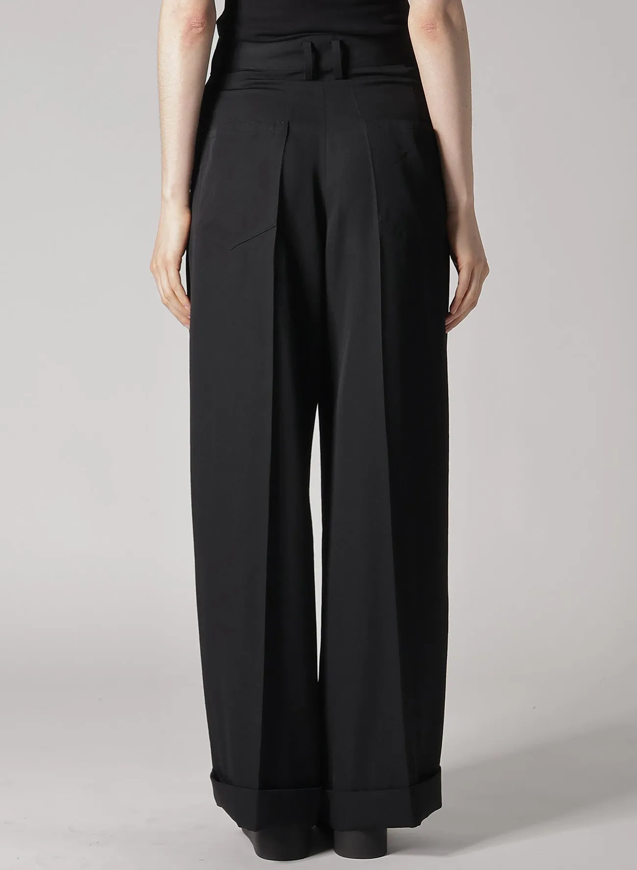 GABARDINE R-55W BAGGY PANTS sold by Yohji Yamamoto product image thumbnail 5