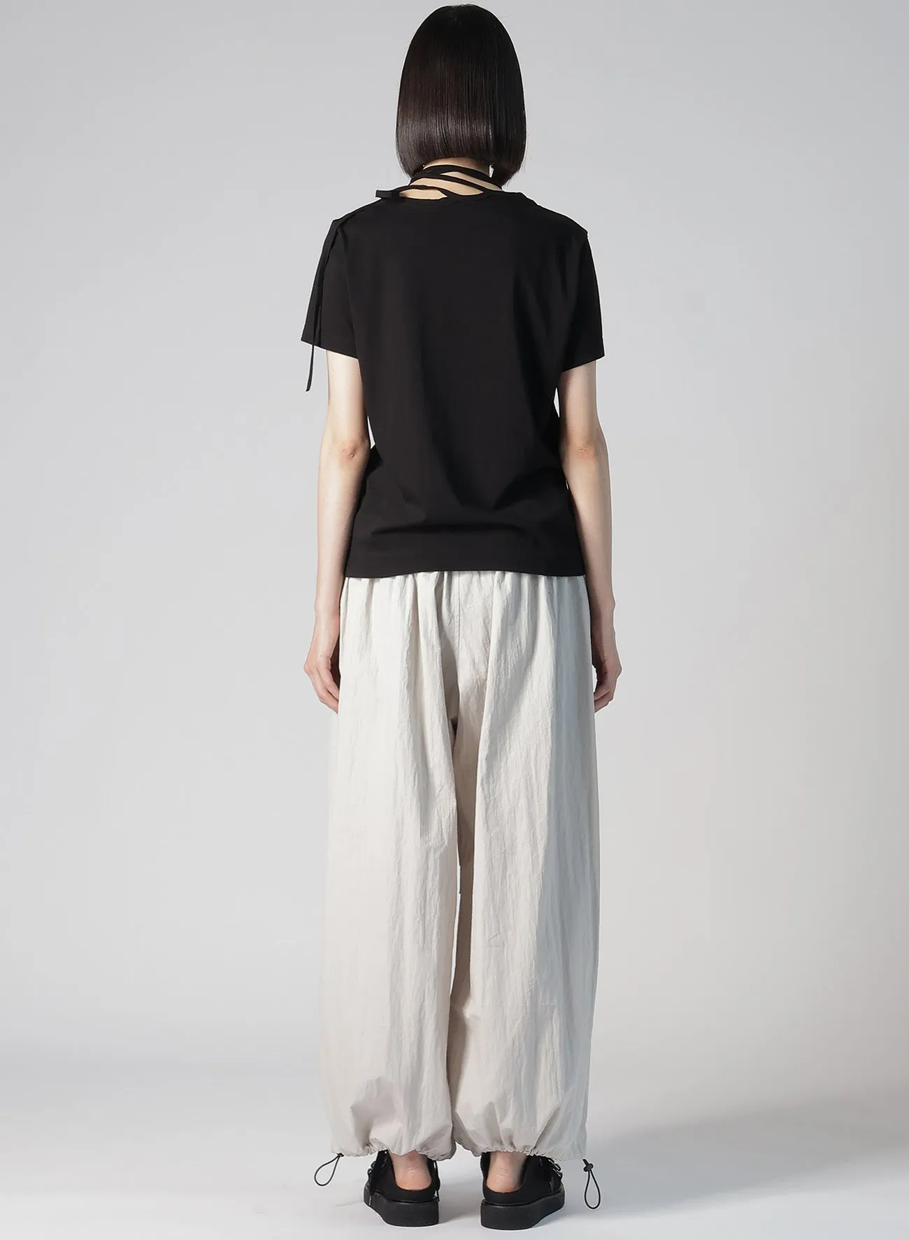 COTTON SINGLE JERSEY R-BINDER SHORT SLV T sold by Yohji Yamamoto product image thumbnail 5