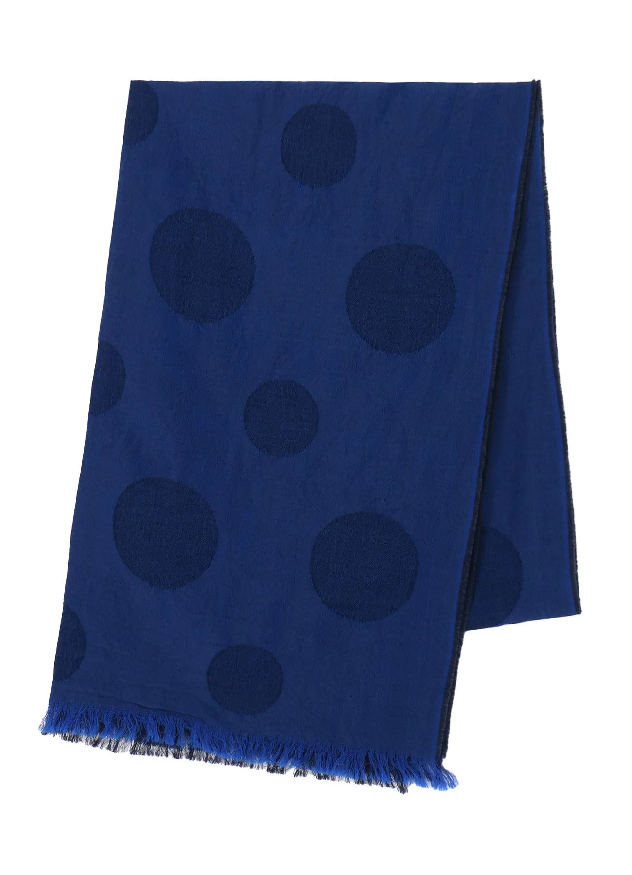 JACQUARD PANEL POLKA DOT SCARF sold by Yohji Yamamoto product image thumbnail 2