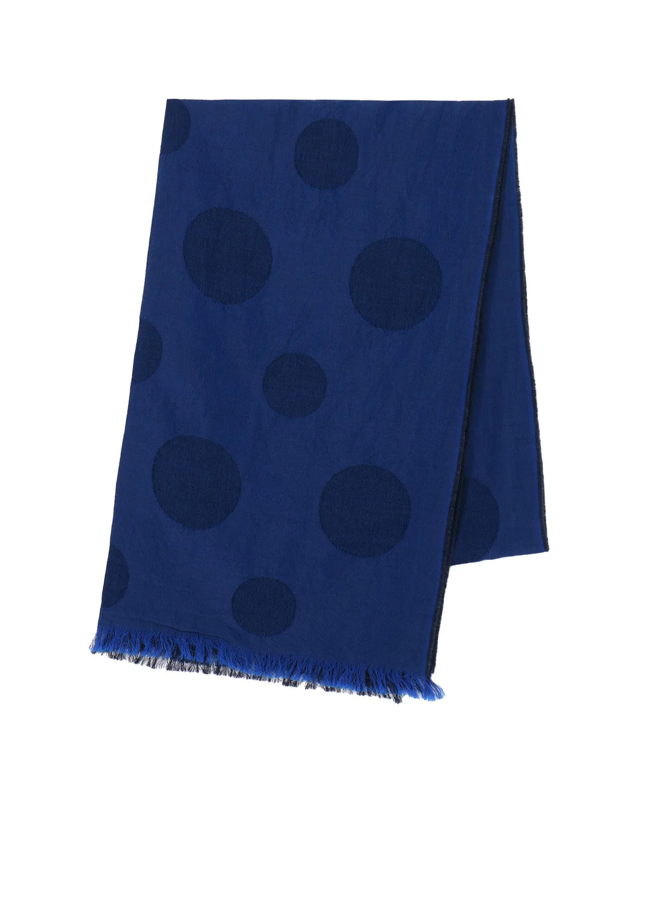 JACQUARD PANEL POLKA DOT SCARF sold by Yohji Yamamoto