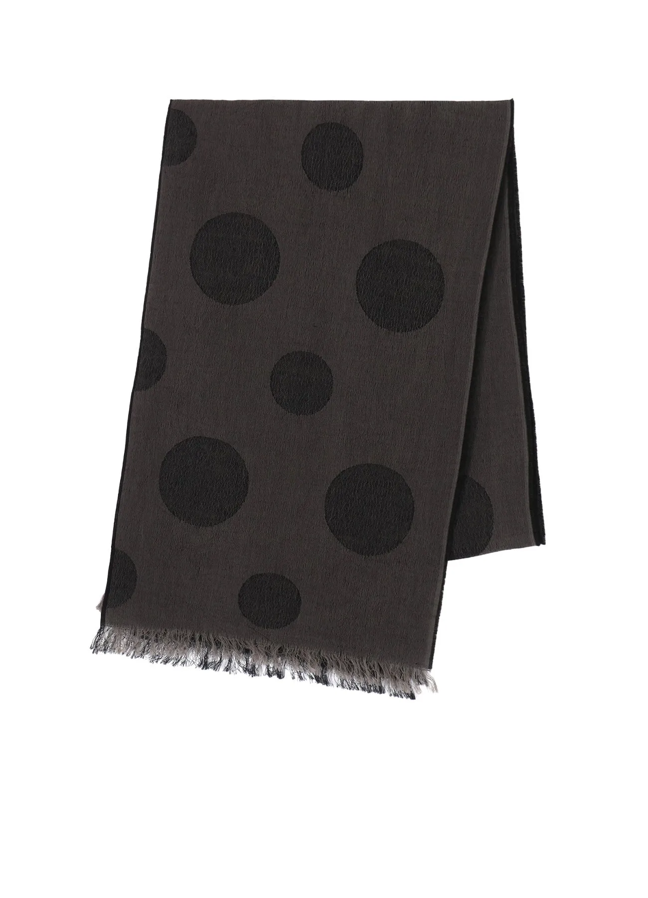 JACQUARD PANEL POLKA DOT SCARF sold by Yohji Yamamoto