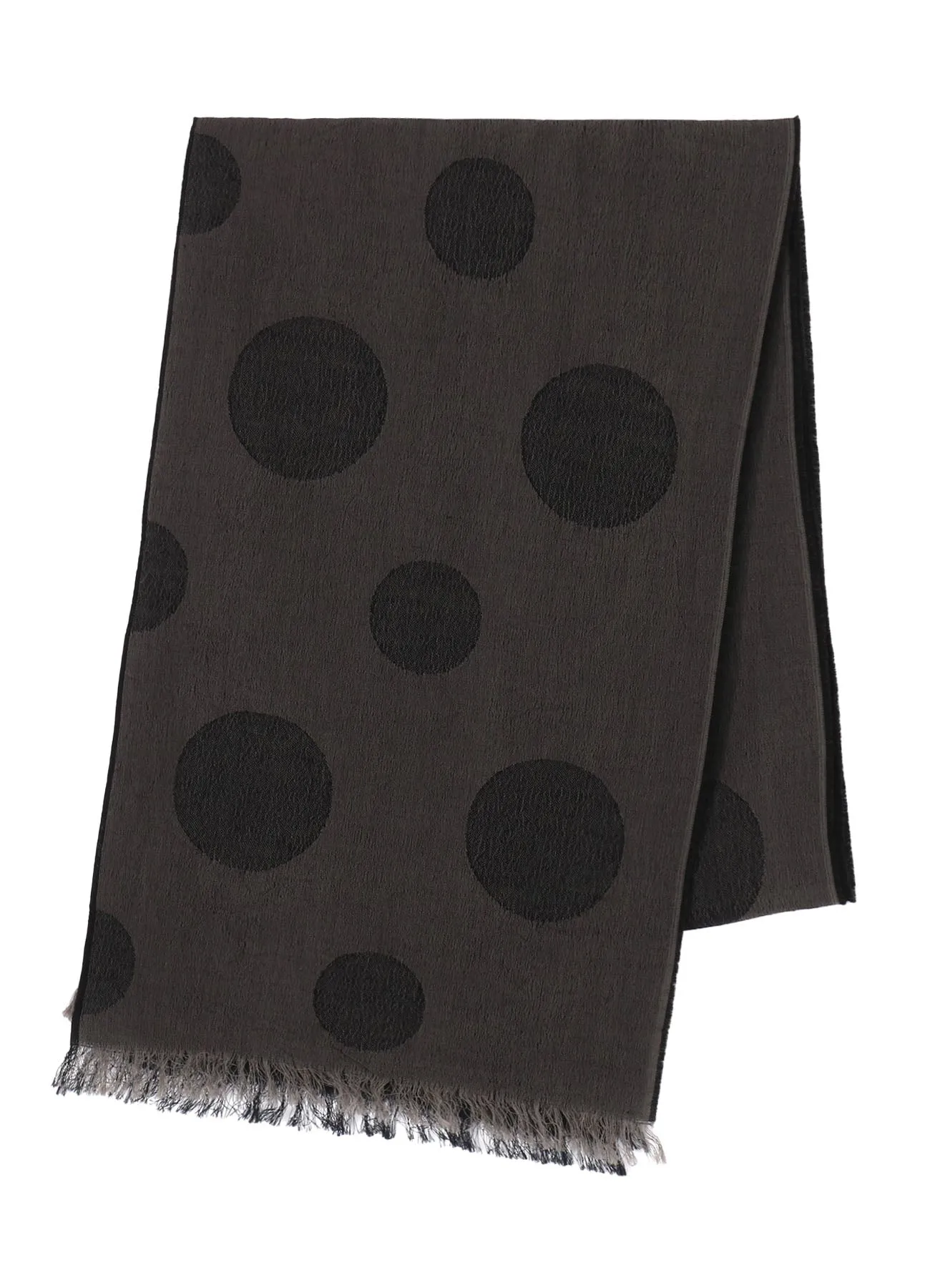 JACQUARD PANEL POLKA DOT SCARF sold by Yohji Yamamoto product image thumbnail 2