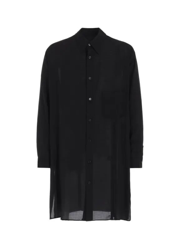 CELLULOSE LAWN ZIP BUTTON BLOUSE sold by Yohji Yamamoto