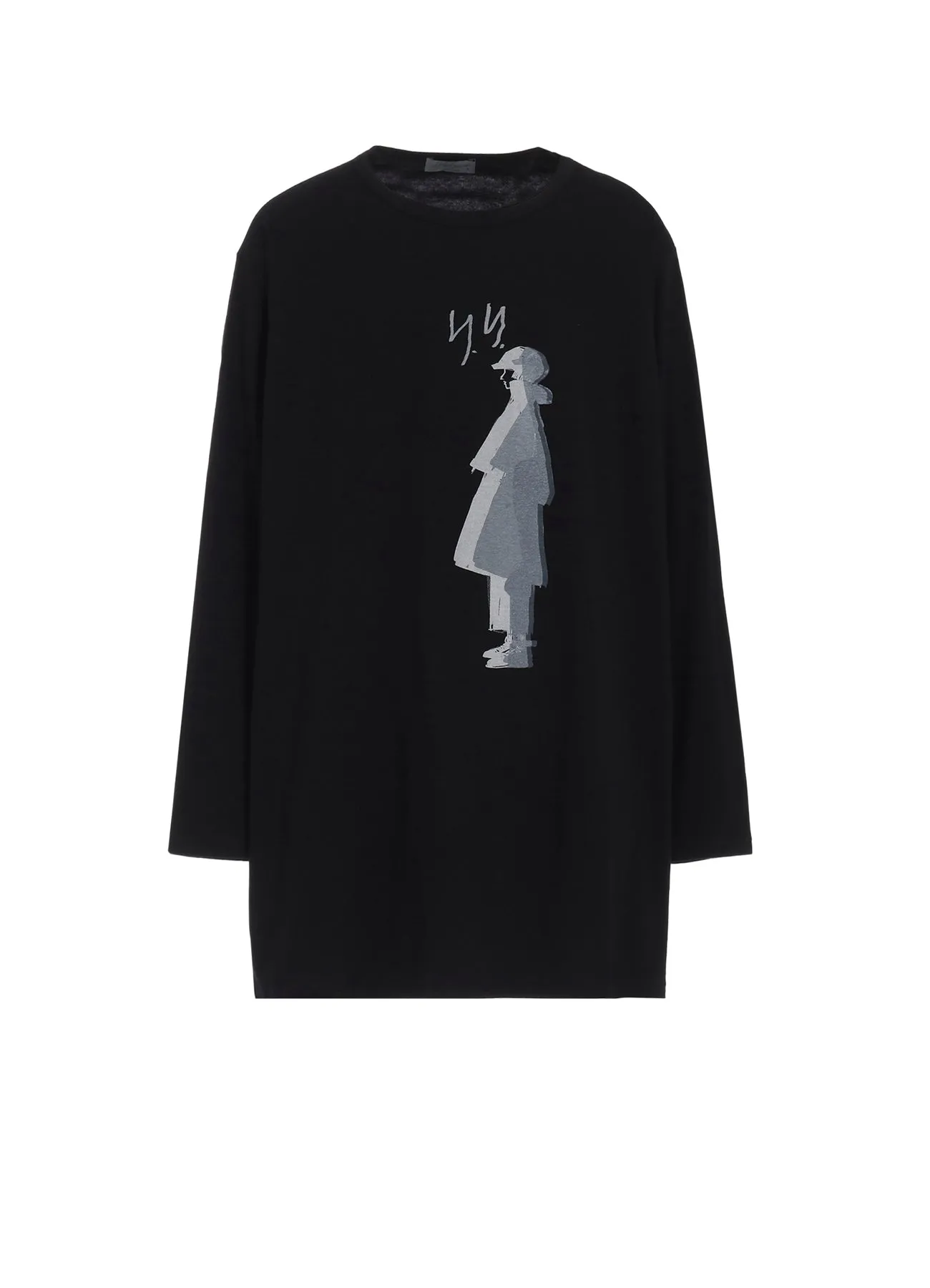 SINGLE JERSEY PRINT LONG SLEEVE B sold by Yohji Yamamoto