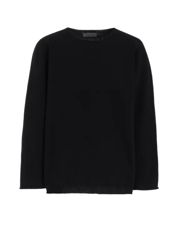 ROUND NECK KNIT WITH EMBROIDERY sold by Yohji Yamamoto