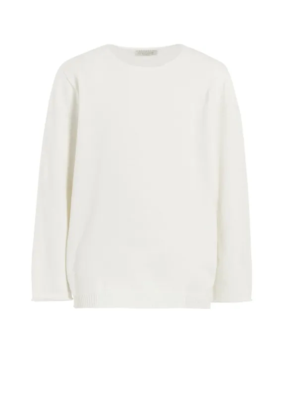 ROUND NECK KNIT WITH EMBROIDERY sold by Yohji Yamamoto