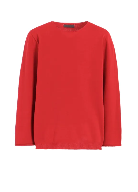 ROUND NECK KNIT WITH EMBROIDERY sold by Yohji Yamamoto
