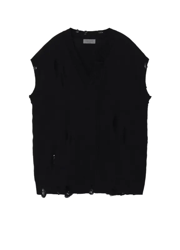 7G2P JERSEY  V NECK VEST sold by Yohji Yamamoto