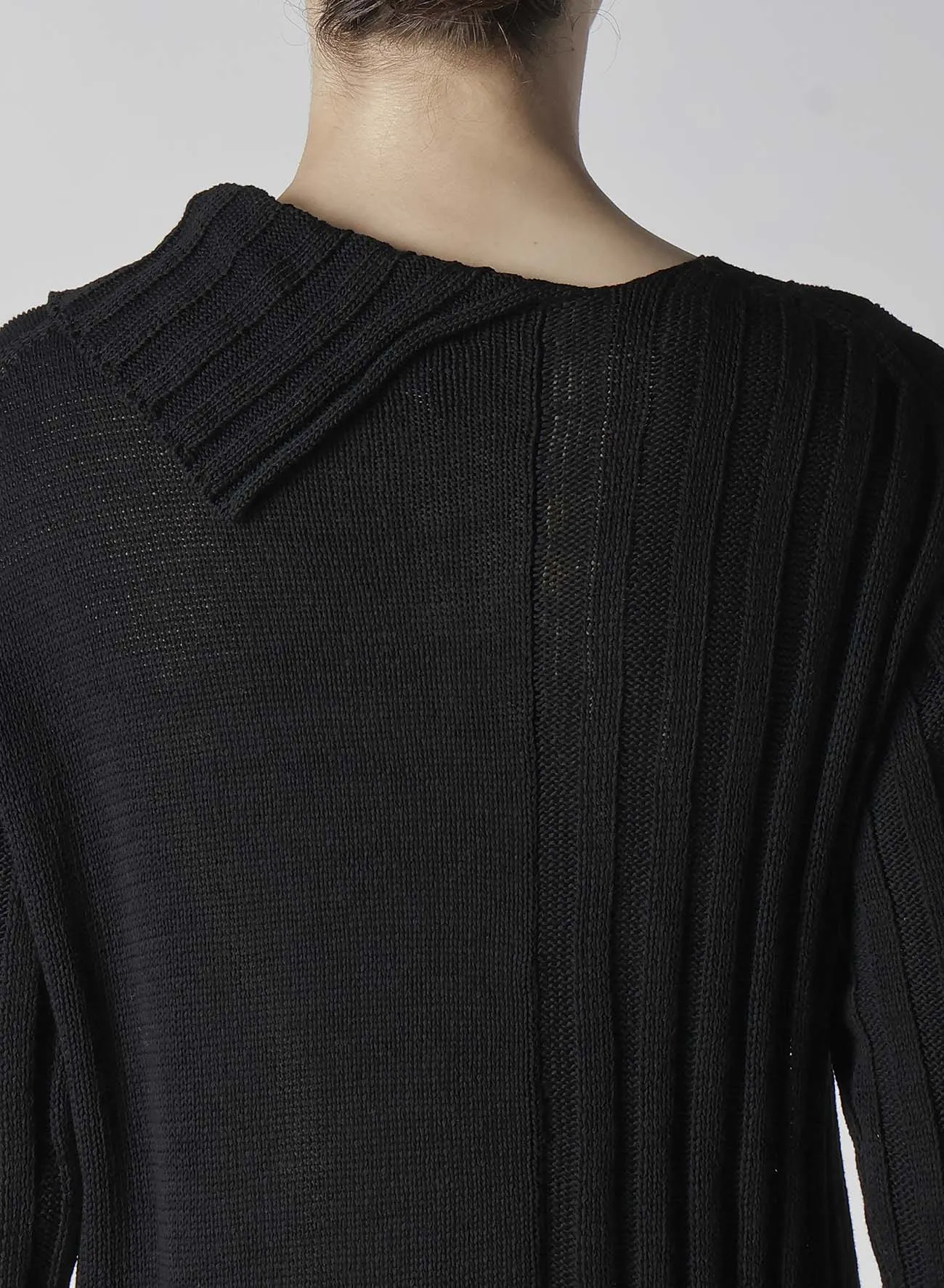 HANGING STRING ASYMMETRY NECK CARDIGAN sold by Yohji Yamamoto product image thumbnail 4