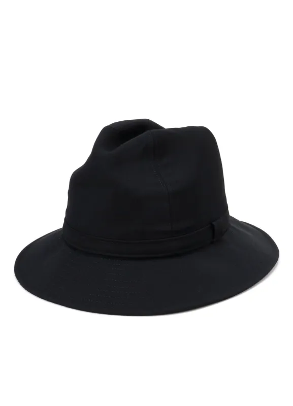 WOOL GABARDINE FEDORA HAT sold by Yohji Yamamoto
