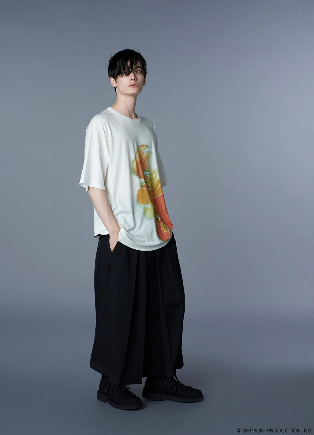 Ground Y×Cyborg 009 60th CYBORG 009 & CYBORG 003 WATERCOLOR SHORT SLEEVE T-SHIRT sold by Yohji Yamamoto product image thumbnail 4