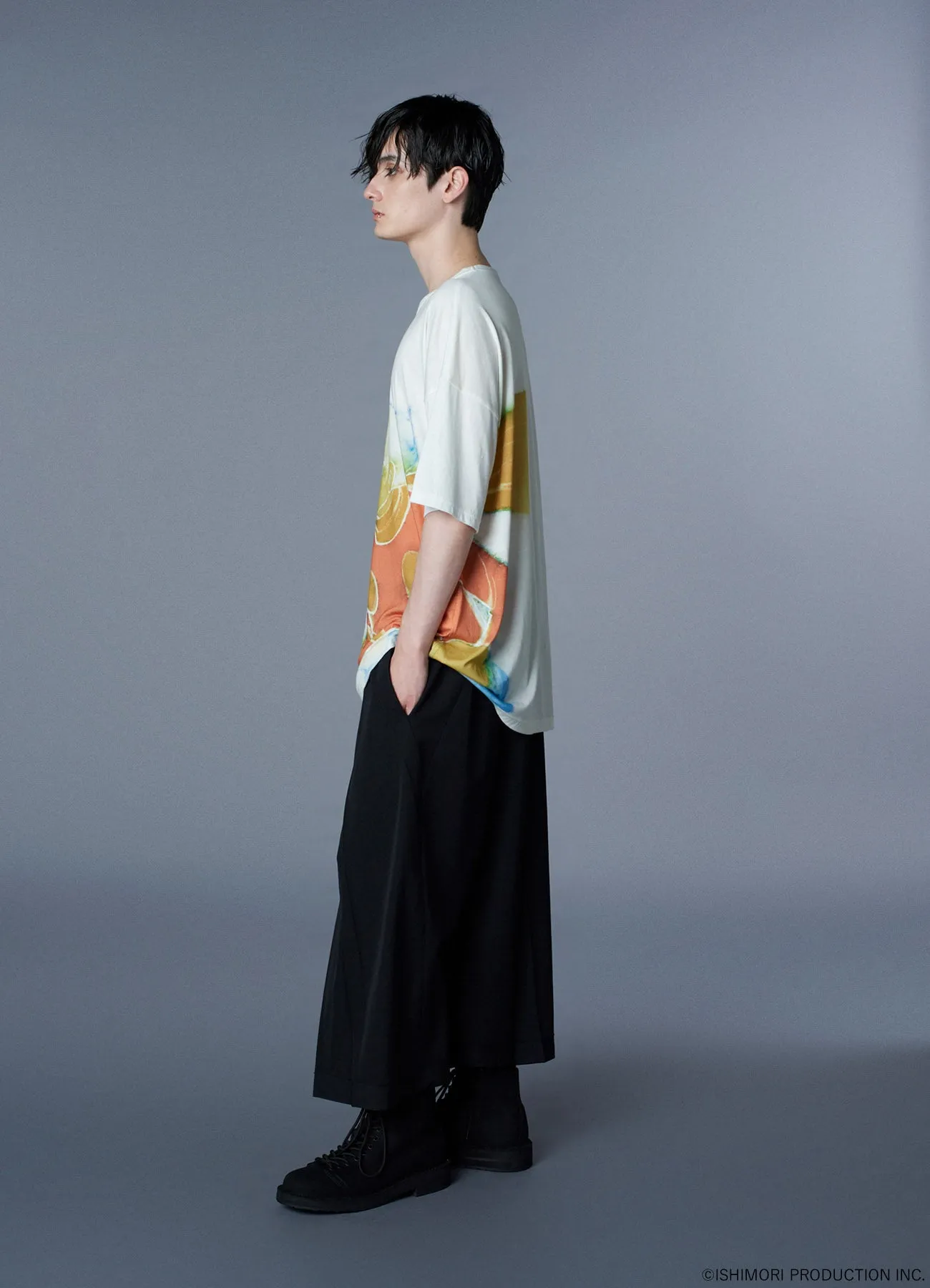 Ground Y×Cyborg 009 60th CYBORG 009 & CYBORG 003 WATERCOLOR SHORT SLEEVE T-SHIRT sold by Yohji Yamamoto product image thumbnail 5