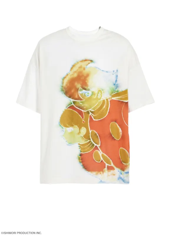 Ground Y×Cyborg 009 60th CYBORG 009 & CYBORG 003 WATERCOLOR SHORT SLEEVE T-SHIRT made by Yohji Yamamoto
